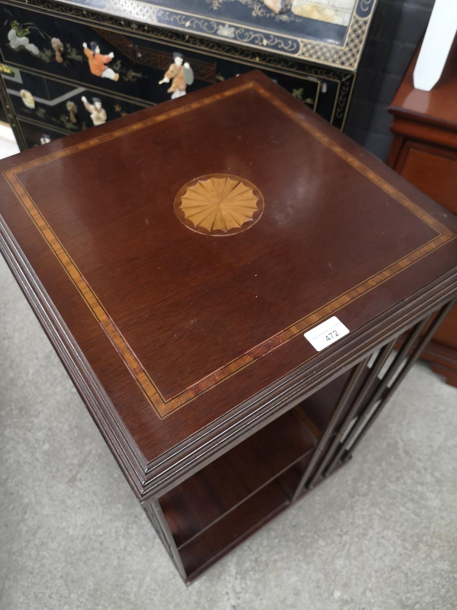 Stunning Edwardian revolving book case. - Image 2 of 4