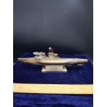 Rare U-581 German U-boat Submarine Table lighter.