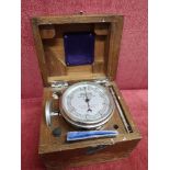 19th century Elliott indicator in fitted box.