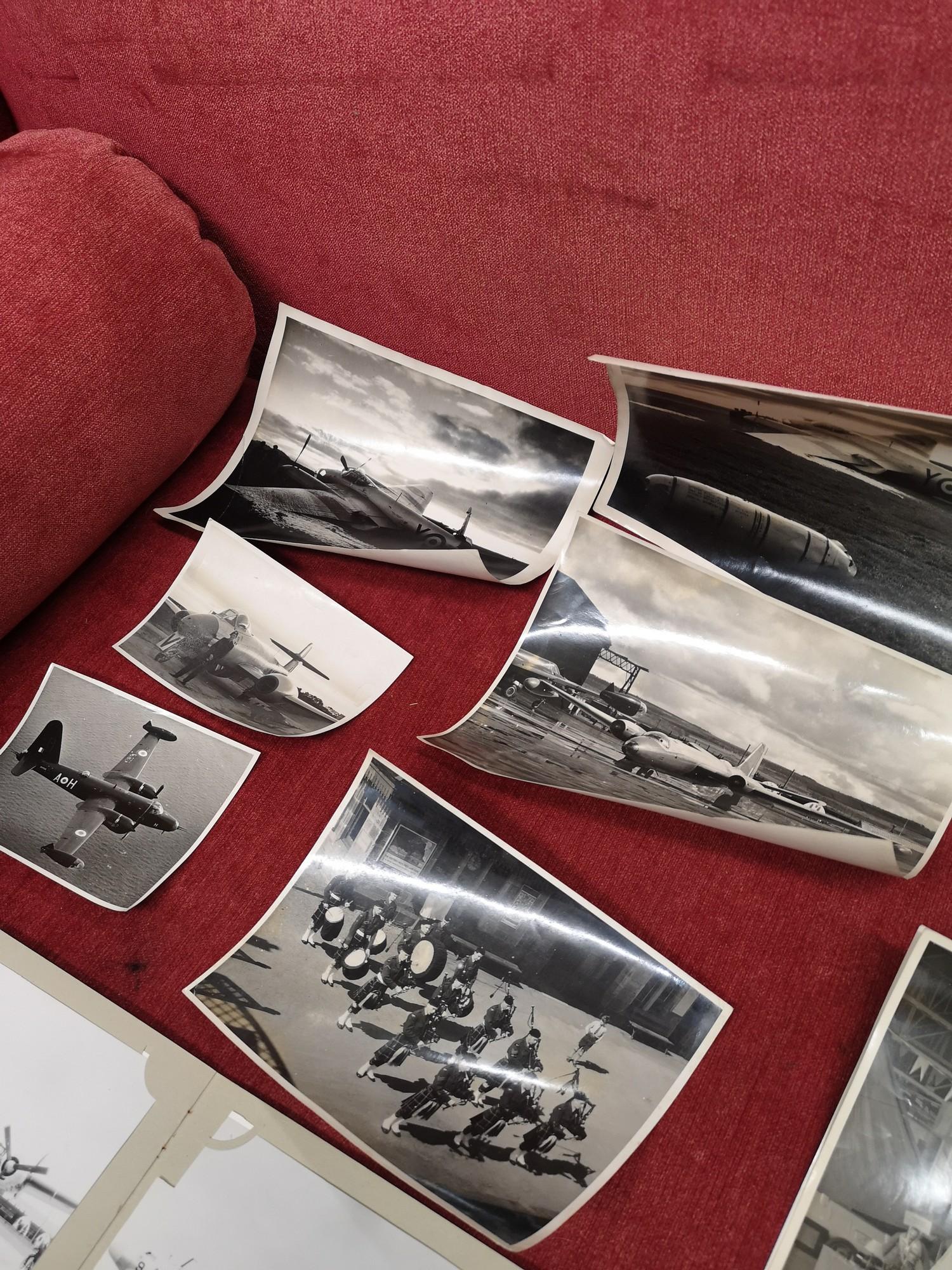 Large lot of vintage war plane pictures with album. - Image 3 of 4