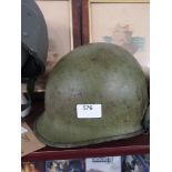 Miltary world war helmet.