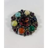 Stunning vintage "Miracle" brooch / pendant 5cms wide.