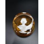 Bacarrat of France Queen Elizabeth paperweight.