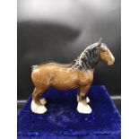 Beswick brown shire horse.