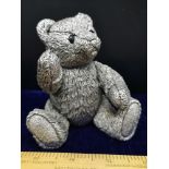 Silver Hall marked filled Teddy bear.