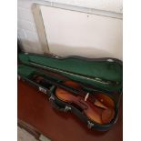 Skylark violin in fitted case with bow.