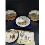 Collection of royal doulton dickens wares.