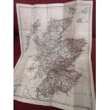 Old cloth Scottish map.