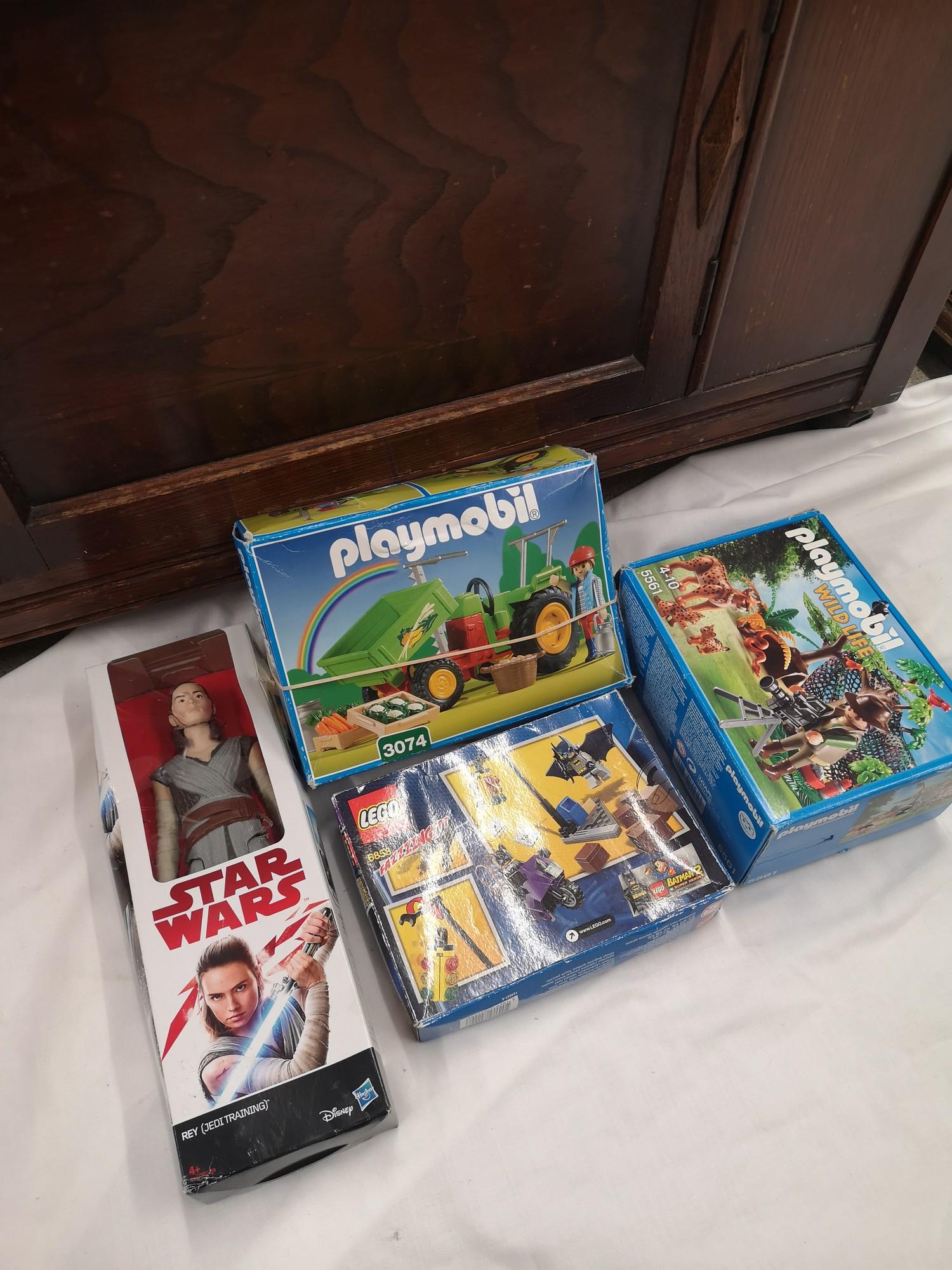 Lot of lego and playmobil etc.