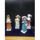 Four Royal Doulton figures from The Greenaway Collection.