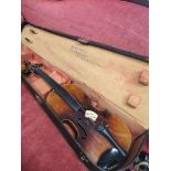 Antique violin with case.