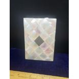 Stunning mother of pearl and silver ladies card case.