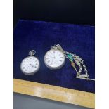 Silver Hall marked birmingham pocket watch together with London silver Hall marked pocket watch