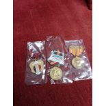 Group of 3 military medals.