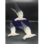 Set of 3 Beswick seagull wall plaques model no 922-2.