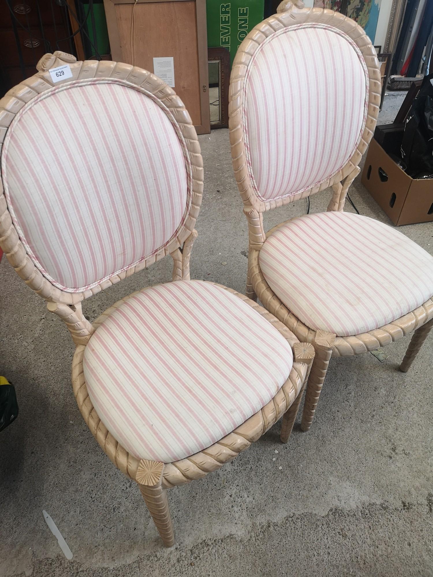 Pair of French style chair.