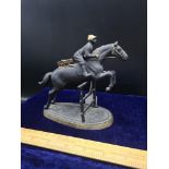 Rare equestrian horse jumping lighter.