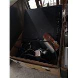 Box of cctv items.