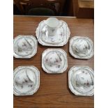 Shelley lowestoft part tea set.