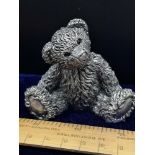 Silver Hall marked filled Teddy bear.