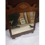 Edwardian inlaid mirror.