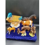 Large selection of Beswick figures. As found.