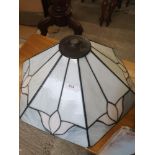 Tiffany style lamp shade.