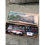 Vintage tin plate train with box.