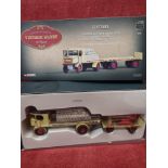 Boxed corgi flat bed model with trailor.