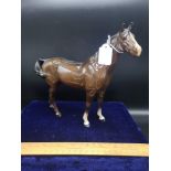 Beswick large brown horse figures.