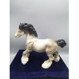 Rare beswick rocking horse grey horse figure. As found