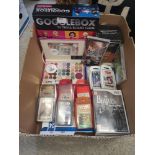 Box of miscellaneous to include wii games.