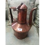 Early 20th century copper large tea pot.