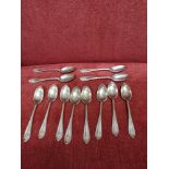 Set of 12 silver Hall marked London spoons 143 grams makers Josiah Williams & Co (David Landsborough