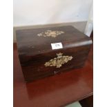 19th century Inlaid documents box