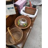 Collection of baskets together with shade.