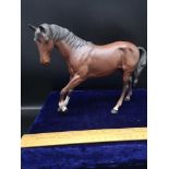 Beswick matt brown trotting mare horse figure.