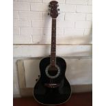 Tanglewood odyssey mother of pearl electric bacoutic guitar in good condition.