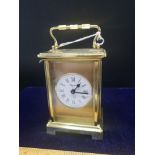 French Bayard Duverdrey & bloouel brass 8 day clock in working order.