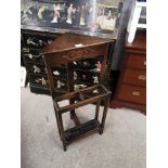 1900s corner stick / umbrella stand with drawer.