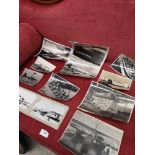 Large lot of vintage war plane pictures with album.