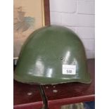 Vintage world war helmet.
