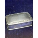 Silver Hall marked snuff box makers mark nt.