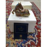 House Of Faberge Cloisonne Horse finished With 22ct Gold Wire