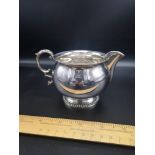 Unusual silver Hall marked birmingham gravy boat makers Barker Ellis Silver Co. 200 grams.