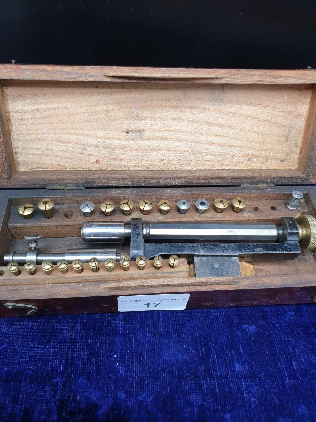 Antique Tool In Fitted Wooden Case.