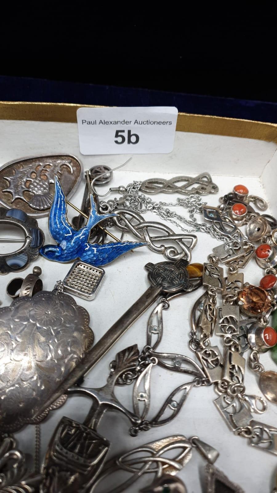 Large Selection Of Silver Jewellery Etc to Include Scottish Celtic Jewellery