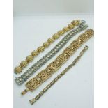 4 sets of vintage & retro bracelets.