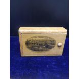 Mauchline ware box depicting Dunfermline from the south.