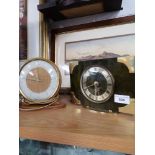 2 art deco clocks